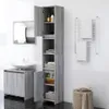 vidaXL Szafka łazienkowa szara Sonoma 30x30x183,5 cm Podgląd zdjęcia produktu 3