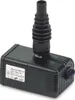 A black water pump with a flexible hose attachment, shown against a white background. Produktbild-Vorschau