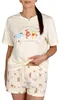 DISNEY Winnie Puuh cremig-gelber Damen-Zweiteiler-Pyjama, Produktbild-Vorschau 2