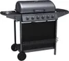 A black gas grill on a white background. Produktbild-Vorschau