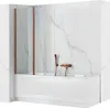 Badewannenschutzwand REA Agat-2 100 Brush copper Produktbild-Vorschau 1