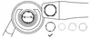 BOSCH 2608000882 BOSCH Absaughaube für Winkelschleifer Pro Anteprima dell’immagine prodotto 5