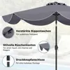 COSTWAY Sonnenschirm Ø 270 cm, beidseitig um 30° knickbar, Produktbild-Vorschau 8