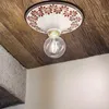 Classic Large Ceiling Lamp Trieste White Decorated Wire Voir les images du produit 6
