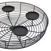 Metalen kerstkrans met rooster, zwart, voor 4 kaarsen - 36 Productafbeelding-voorbeeld 3