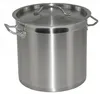 Kochtopf aus Edelstahl mit Randverstärkung und Deckel Ø28cm Produktbild-Vorschau 1