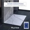 VILSTEIN Duschwanne 120x80 cm Marmor – Flache Duschtasse, Produktbild-Vorschau 3