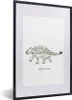 MuchoWow® Gerahmtes Poster Kinderzimmer - Dinosaurier - Produktbild-Vorschau 1