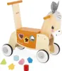 Janod Lauflernwagen Esel - Holz Schiebewagen mit Formenbox Produktbild-Vorschau 8