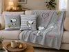 XXL Peanuts Flanell Flauschdecke Snoopy Kuschel Decke, Produktbild-Vorschau 4