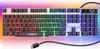 RGB LED Tastatur Gaming Gaming-Tastatur mit Beleuchtet Produktbild-Vorschau 5