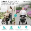 Helavo 2-in-1 Faltbar Rollator und Rollstuhl mit Produktbild-Vorschau 2