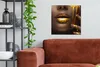 MuchoWow® - Leinwandbilder - Frau - Gold - Lippen, Produktbild-Vorschau 2