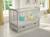 Love For Sleep Grau Babybett Gitterbett mit Schublade 120 x Produktbild-Vorschau 1
