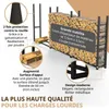 Range-bûches extérieur 335x25x115 cm métal acier galvanisé Voir les images du produit 6
