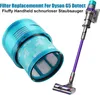 A product image collage showing a vacuum cleaner filter and a vacuum cleaner. Produktbild-Vorschau