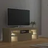 vidaXL TV skříňka s LED osvětlením Dub Sonoma 120x35x40 cm Náhled obrázku produktu 4