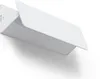 A white LED wall light mounted on a white background. Produktbild-Vorschau