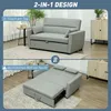 HOMCOM Schlafsofa, 2-Sitzer Sofa mit Schlaffunktion, Produktbild-Vorschau 7