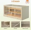 PawHut Cage pour hamster à 2 niveaux, cage gerbilles avec Voir les images du produit 3