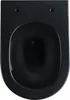 A top-down view of a black toilet bowl. Náhled obrázku produktu