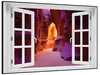 Wallario Wandbild mit Fenster-Illusion: Felsschlucht in Produktbild-Vorschau 2