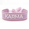 LS-LebenStil Canvas Statement Armband Karma Lila Flieder Produktbild-Vorschau 2