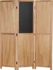 Homestyle4u Paravent Raumteiler 3 teilig Holz Natur Memo Produktbild-Vorschau 6