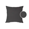 KISSENBEZUG 50x50 cm anthrazit Struktur Leinenoptik Produktbild-Vorschau 2