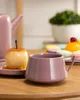 HowHomely Set di tazze Luna - Design elegante beige/rosa Anteprima dell’immagine prodotto 3