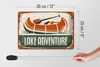 Blechschild Retro 30x20cm lake adventure Outdoor Produktbild-Vorschau 6