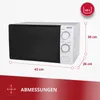 Mikrowelle weiß MPM-20-KMM-12/W Produktbild-Vorschau 6