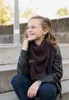Knit Factory Coco Dreiecksschal Junior - Aubergine - 140x60 Produktbild-Vorschau 2