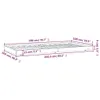 vidaXL Lit en pin massif sans matelas 100x200 cm Voir les images du produit 9