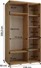 MEBLE KRYSPOL Davos 8 Schrank, zwei Türen - 235,2x130x60 cm Produktbild-Vorschau 4