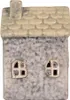 Clayre & Eef Maison décorative avec LED LED 6x6x10 cm Gris Voir les images du produit 3