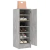 vidaXL Scarpiera grigio cemento 32x35x92 cm materiale a Anteprima dell’immagine prodotto 4