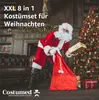 8 in 1 Set Weihnachtsmannkostüm & Nikolauskostüm - Santa Produktbild-Vorschau 5