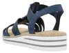 Rieker Damen Sandale mit T-Riemen und maritimem Dekor mit Produktbild-Vorschau 4