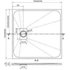 Mexen Hugo Duschbecken quadratisch SMC 90 x 90 cm, weißer Produktbild-Vorschau 6