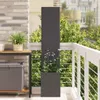 vidaXL Garten Sichtschutz-Leinwand Schwarz 32 x 32 x 150 cm Produktbild-Vorschau 2