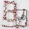 4 Stücke Künstliche Rosen Girlande, 270cm Unechte Produktbild-Vorschau 3