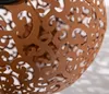Dehner Solarkugel Lagos, Ø 30 cm, Metall, edelrostfarben Produktbild-Vorschau 3