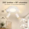 ZMH Led soffitto 4 fiamme soffitto spot GU10 camera da Anteprima dell’immagine prodotto 4