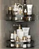 Duschablage Eckregal 2er Set selbstklebend schwarz Bad Produktbild-Vorschau 4