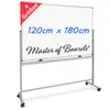 Whiteboard speziallackiert mobil & drehbar 180 x 120 cm Produktbild-Vorschau 1