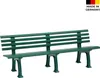 Gartenbank JUIST 4-Sitzer Länge 2000 mm, grün Produktbild-Vorschau 8