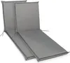 Two gray chaise lounge cushions are shown side-by-side on a white background. Produktbild-Vorschau