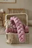 Bettschlange geflochten Velours 200 cm – Pink | Produktbild-Vorschau 5