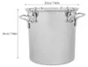 Milchkanne aus Stahl luftdicht mit Griff 6L großer Eimer Produktbild-Vorschau 6